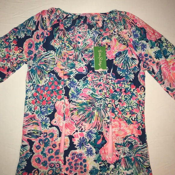 NWT Lilly Pulitzer Willa Dress: indigo gypsea - Picture 3 of 8